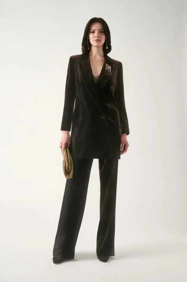 Luisa Spagnoli Jackets and Blazers Scrittura 8211 Elegant Jacket Brown 8211 Women Luisa Spagnoli Jackets and Blazers Scrittura 8211 Elegant Jacket Brown 8211 Women