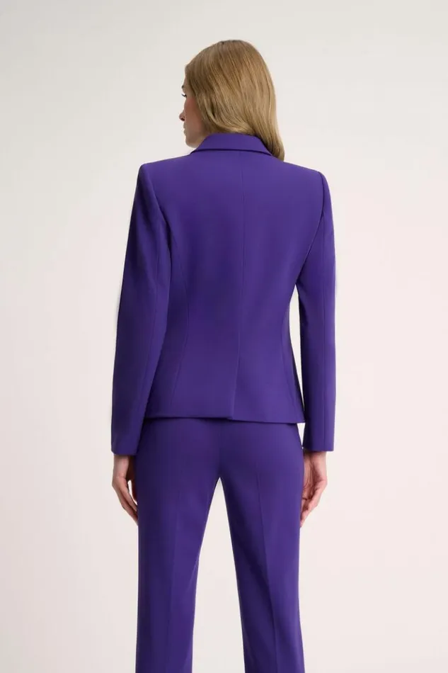 Luisa Spagnoli Jackets and Blazers Segrate 8211 Cropped DoubleBreasted Jacket Purple 8211 Women Luisa Spagnoli Jackets and Blazers Segrate 8211 Cropped DoubleBreasted Jacket Purple 8211 Women