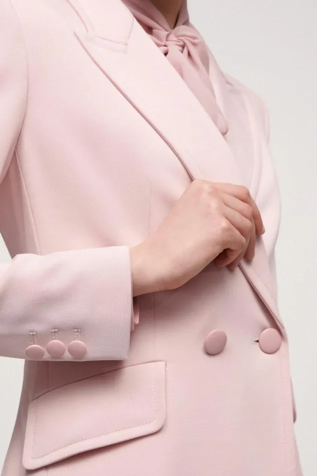 Luisa Spagnoli Jackets and Blazers Slot 8211 Elegant Jacket Pink 8211 Women Luisa Spagnoli Jackets and Blazers Slot 8211 Elegant Jacket Pink 8211 Women