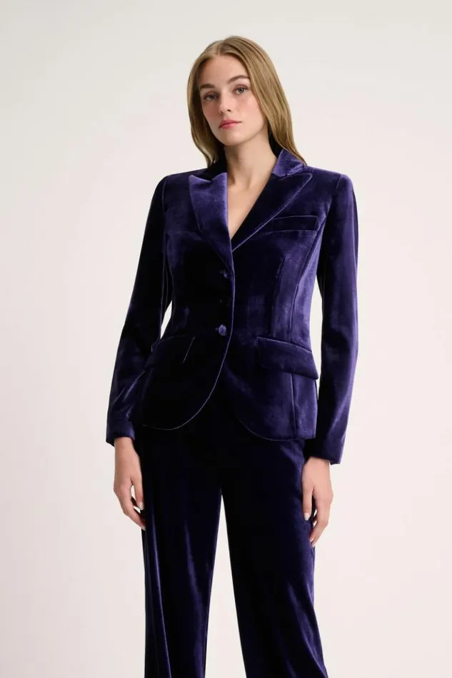Luisa Spagnoli Jackets and Blazers Spizzico 8211 Elegant Jacket Bluette 8211 Women