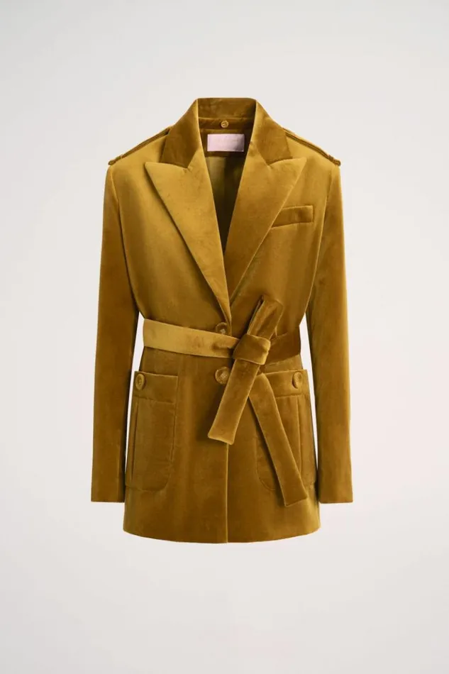 Luisa Spagnoli Jackets and Blazers Stallo 8211 Velvet Jacket 8211 Fashion Show 8211 Women Luisa Spagnoli Jackets and Blazers Stallo 8211 Velvet Jacket 8211 Fashion Show 8211 Women