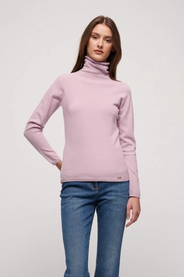 Luisa Spagnoli Knitwear Calco 8211 Wool Sweater Pink 8211 Women