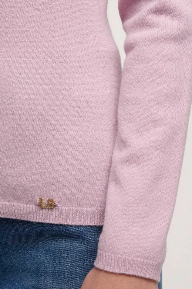 Luisa Spagnoli Knitwear Calco 8211 Wool Sweater Pink 8211 Women Luisa Spagnoli Knitwear Calco 8211 Wool Sweater Pink 8211 Women
