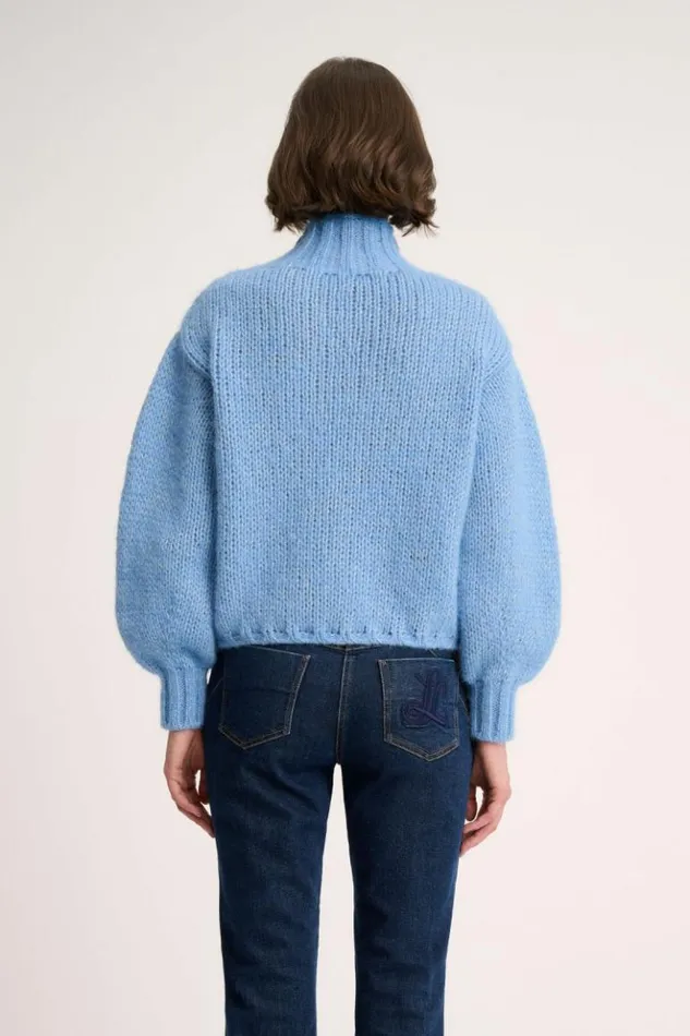 Luisa Spagnoli Knitwear Coccolo 8211 Lurex Pullover Light Blue 8211 Women
