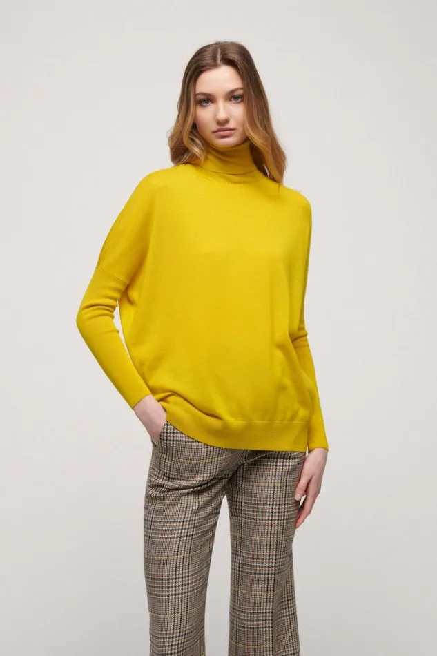 Luisa Spagnoli Knitwear Mammola 8211 Wool Pullover Yellow 8211 Women