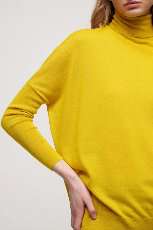 Luisa Spagnoli Knitwear Mammola 8211 Wool Pullover Yellow 8211 Women Luisa Spagnoli Knitwear Mammola 8211 Wool Pullover Yellow 8211 Women