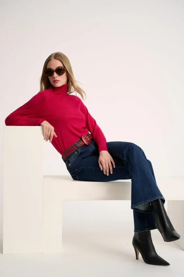 Luisa Spagnoli Knitwear Manos 8211 Wool Pullover Fuchsia 8211 Women