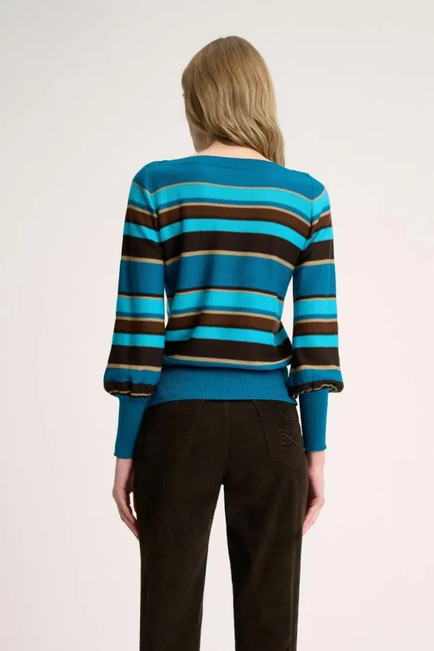 Luisa Spagnoli Knitwear Melo 8211 Striped Pullover 8211 Women Luisa Spagnoli Knitwear Melo 8211 Striped Pullover 8211 Women