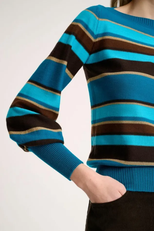Luisa Spagnoli Knitwear Melo 8211 Striped Pullover 8211 Women Luisa Spagnoli Knitwear Melo 8211 Striped Pullover 8211 Women