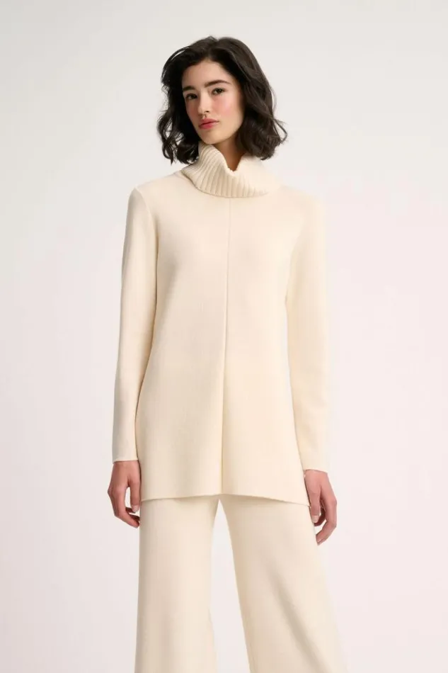 Luisa Spagnoli Knitwear Millucci 8211 Wool Tunic Cream 8211 Women