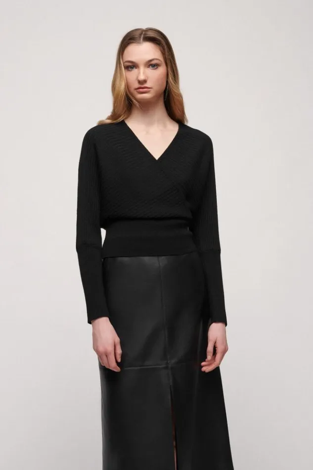 Luisa Spagnoli Knitwear Mius 8211 Wool Pullover Black 8211 Women
