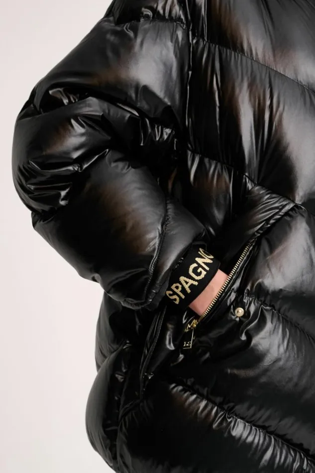 Luisa Spagnoli Outerwear Sconto 8211 Quilted Jacket With Hood Black 8211 Women Luisa Spagnoli Outerwear Sconto 8211 Quilted Jacket With Hood Black 8211 Women