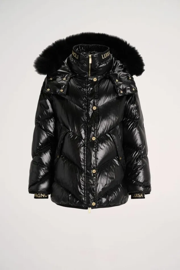 Luisa Spagnoli Outerwear Sconto 8211 Quilted Jacket With Hood Black 8211 Women Luisa Spagnoli Outerwear Sconto 8211 Quilted Jacket With Hood Black 8211 Women