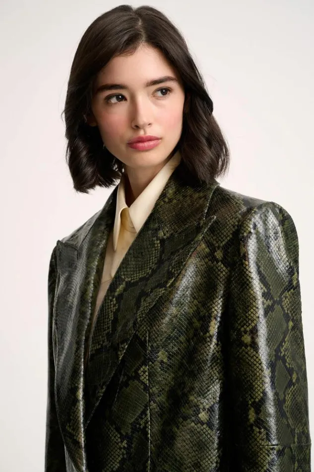 Luisa Spagnoli Outerwear Strato 8211 Leather Coat 8211 Women Luisa Spagnoli Outerwear Strato 8211 Leather Coat 8211 Women