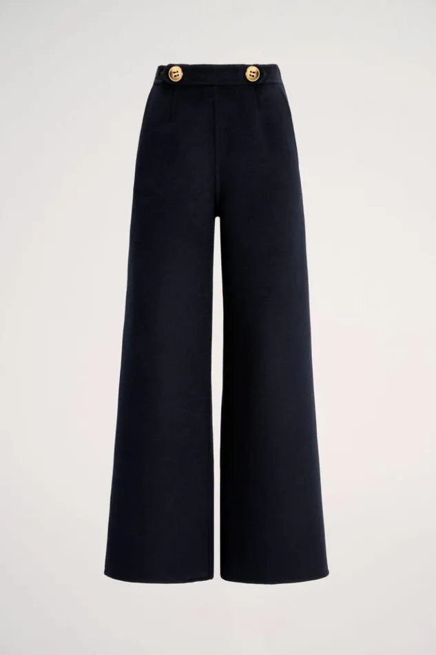 Luisa Spagnoli Pants Olette 8211 Wide Leg Pants 8211 Fashion Show Blue 8211 Women Luisa Spagnoli Pants Olette 8211 Wide Leg Pants 8211 Fashion Show Blue 8211 Women