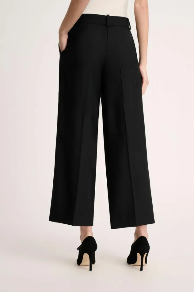 Luisa Spagnoli Pants Oste 8211 Wide Leg Trousers Black 8211 Women Luisa Spagnoli Pants Oste 8211 Wide Leg Trousers Black 8211 Women