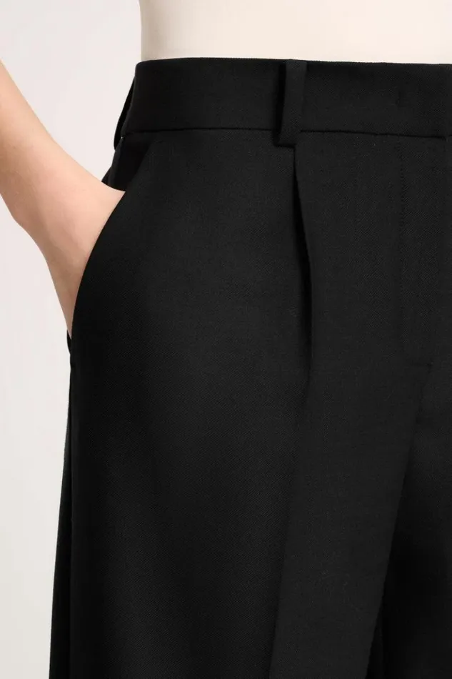 Luisa Spagnoli Pants Oste 8211 Wide Leg Trousers Black 8211 Women Luisa Spagnoli Pants Oste 8211 Wide Leg Trousers Black 8211 Women