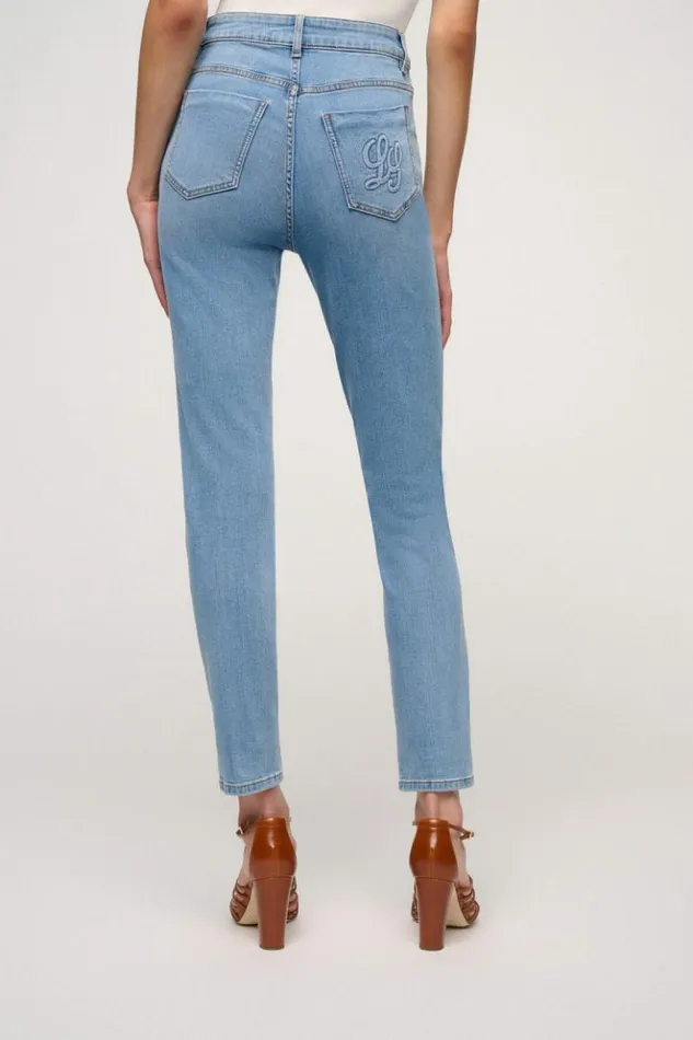 Luisa Spagnoli Pants Ottuso 8211 5Pocket Jeans Avio Blue 8211 Women Luisa Spagnoli Pants Ottuso 8211 5Pocket Jeans Avio Blue 8211 Women