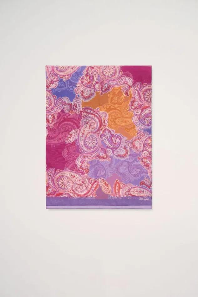 Luisa Spagnoli Scarves And Foulards Rodello 8211 Silk Stole Purple 8211 Women