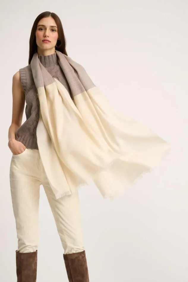 Luisa Spagnoli Scarves And Foulards Rodi 8211 Wool Blend Scarf Beige 8211 Women Luisa Spagnoli Scarves And Foulards Rodi 8211 Wool Blend Scarf Beige 8211 Women