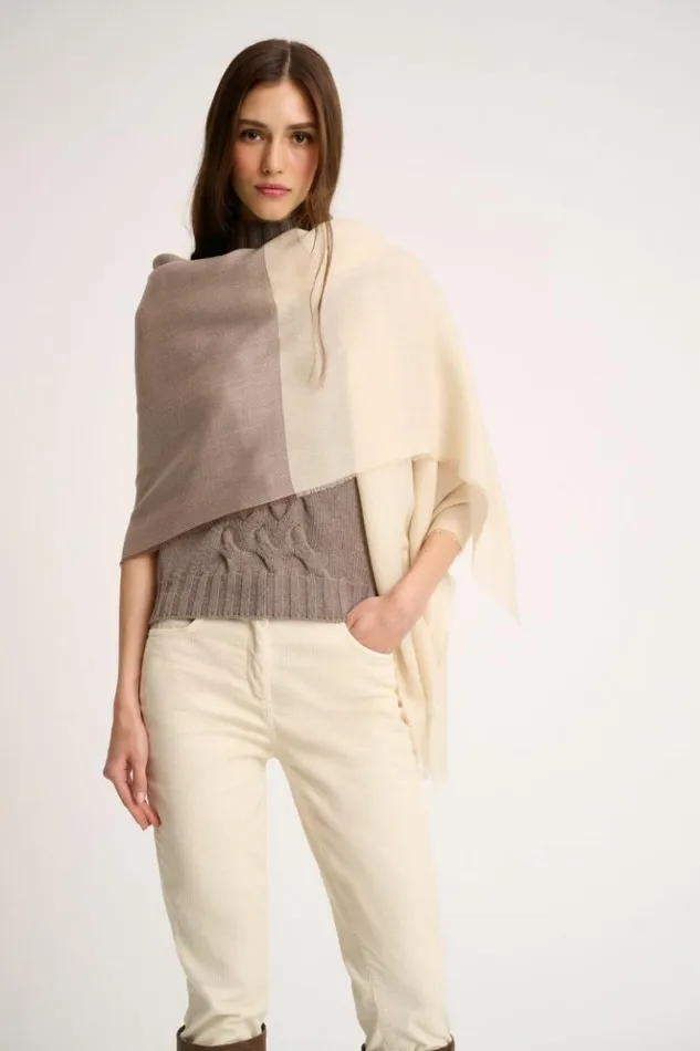 Luisa Spagnoli Scarves And Foulards Rodi 8211 Wool Blend Scarf Beige 8211 Women Luisa Spagnoli Scarves And Foulards Rodi 8211 Wool Blend Scarf Beige 8211 Women