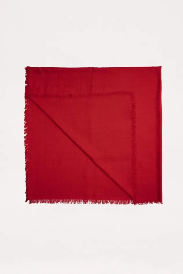 Luisa Spagnoli Scarves And Foulards Romanzo 8211 Silk Blend Wool Shawl Red 8211 Women Luisa Spagnoli Scarves And Foulards Romanzo 8211 Silk Blend Wool Shawl Red 8211 Women