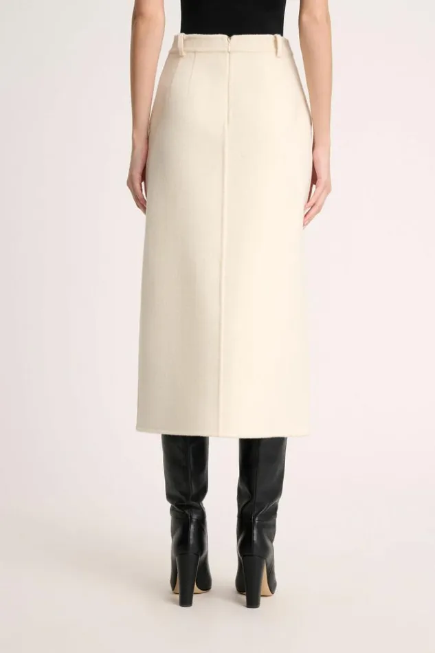 Luisa Spagnoli Skirts And Shorts Fattura 8211 Blended Wool Skirt 8211 Fashion Show Cream 8211 Women Luisa Spagnoli Skirts And Shorts Fattura 8211 Blended Wool Skirt 8211 Fashion Show Cream 8211 Women
