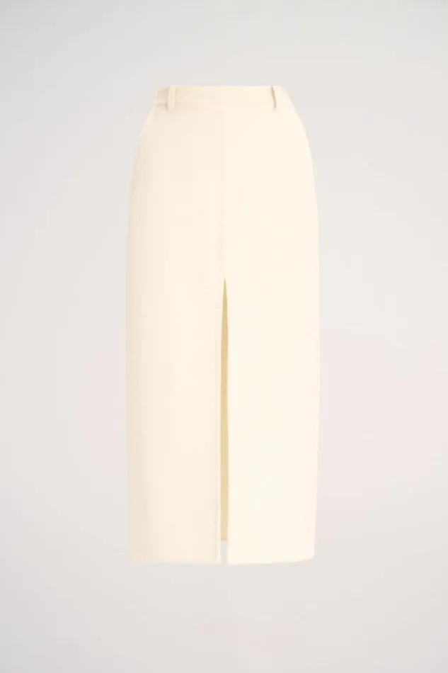 Luisa Spagnoli Skirts And Shorts Fattura 8211 Blended Wool Skirt 8211 Fashion Show Cream 8211 Women Luisa Spagnoli Skirts And Shorts Fattura 8211 Blended Wool Skirt 8211 Fashion Show Cream 8211 Women