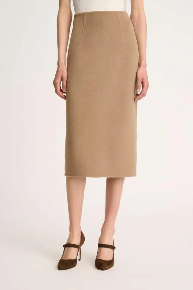 Luisa Spagnoli Skirts And Shorts Fiocco 8211 Tube Skirt Camel 8211 Women