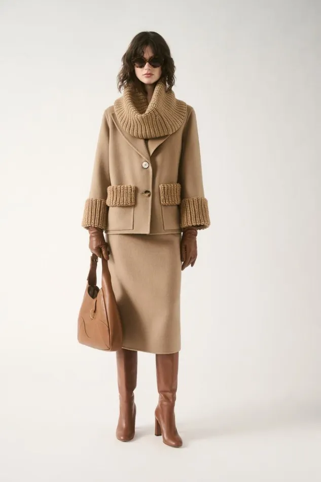 Luisa Spagnoli Skirts And Shorts Fiocco 8211 Tube Skirt Camel 8211 Women Luisa Spagnoli Skirts And Shorts Fiocco 8211 Tube Skirt Camel 8211 Women