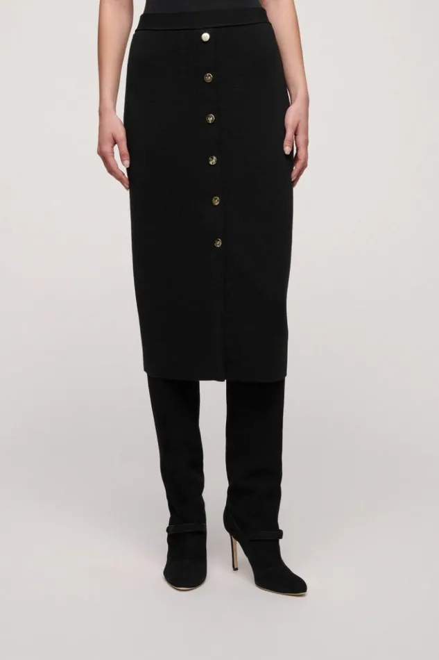 Luisa Spagnoli Skirts And Shorts Menabo 8211 Wool Skirt Black 8211 Women