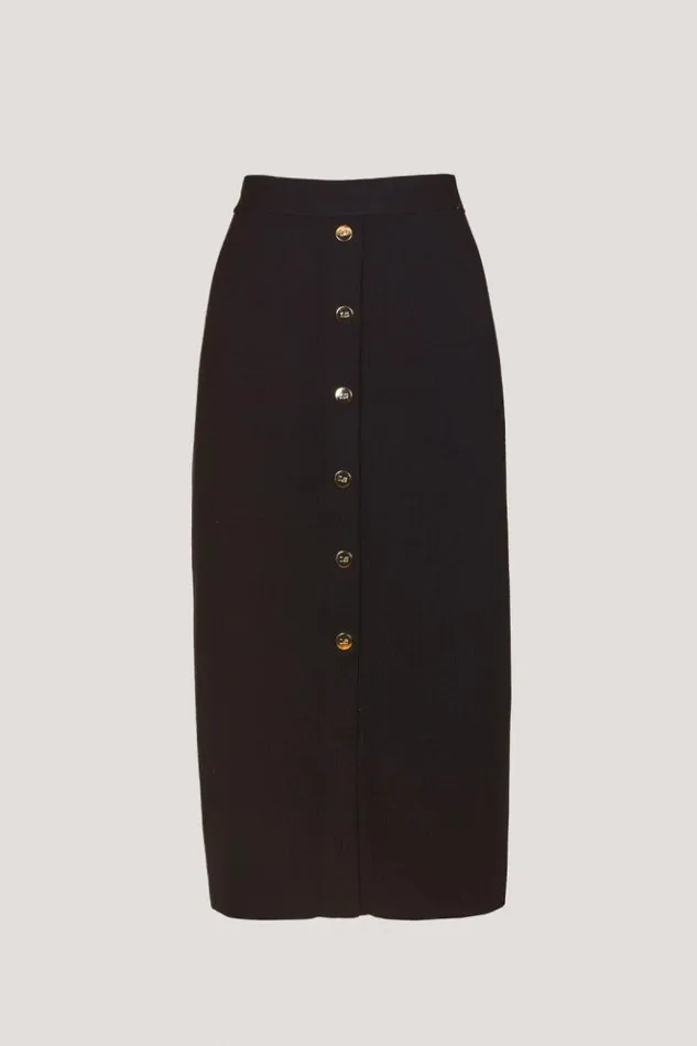 Luisa Spagnoli Skirts And Shorts Menabo 8211 Wool Skirt Black 8211 Women Luisa Spagnoli Skirts And Shorts Menabo 8211 Wool Skirt Black 8211 Women
