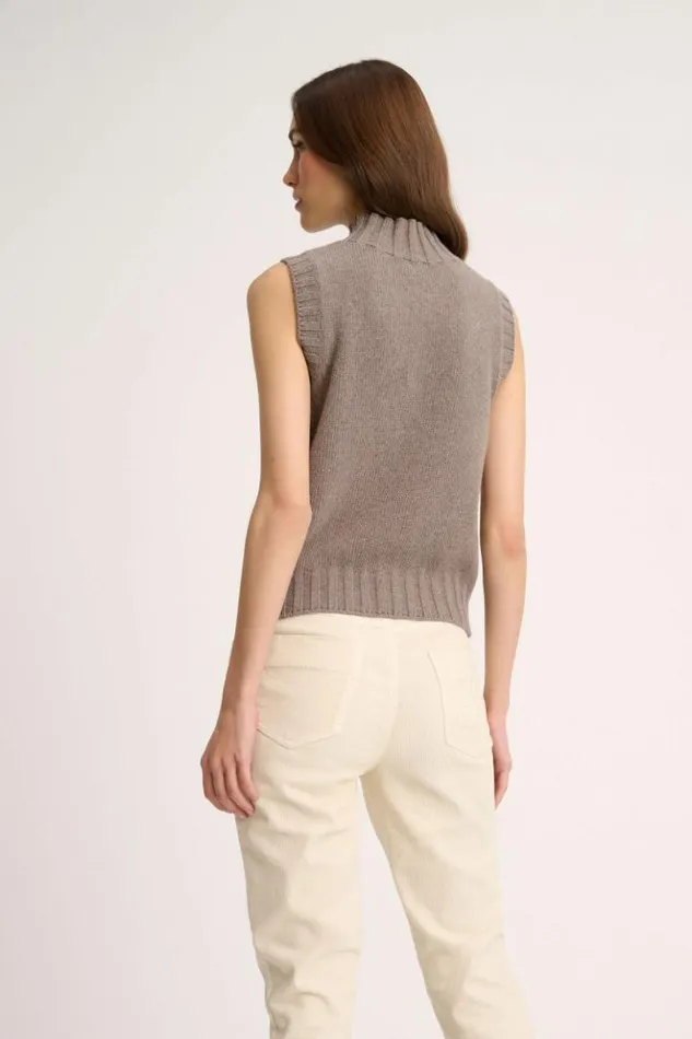 Luisa Spagnoli Tops And TShirts Chiusura 8211 High Neck Vest 8211 Women Luisa Spagnoli Tops And TShirts Chiusura 8211 High Neck Vest 8211 Women