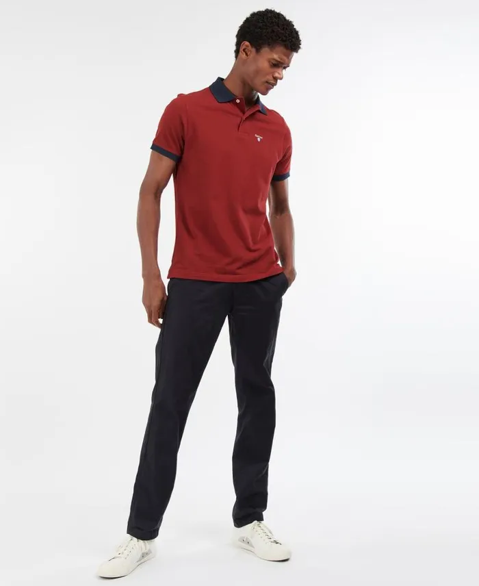 Lynton Polo Shirt Grey Marl Men Barbour Polo Shirts