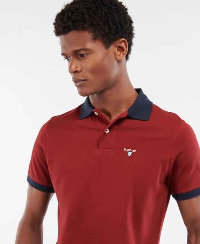 Lynton Polo Shirt Grey Marl Men Barbour Polo Shirts