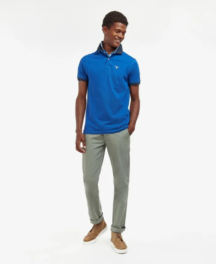 Lynton Polo Shirt Monaco Blue Men Barbour Polo Shirts