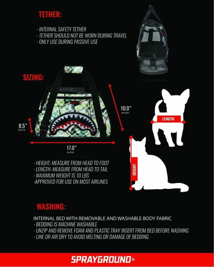 MAMA I MADE IT PET CARRIER Bags SPRAYGROUND