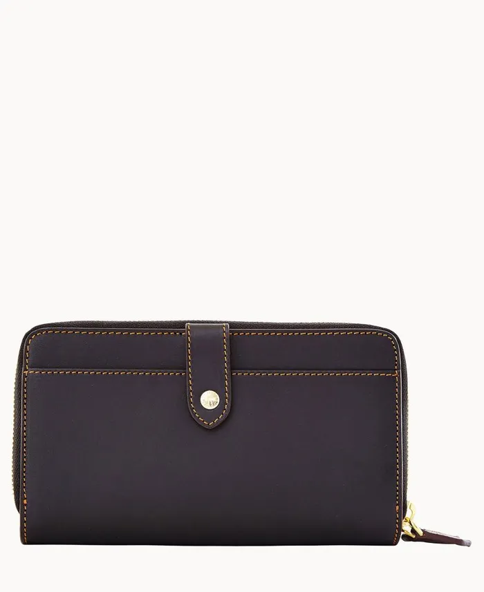 ManWoman Alto Large Double Zip Organizer Black Dooney and Bourke Wallets