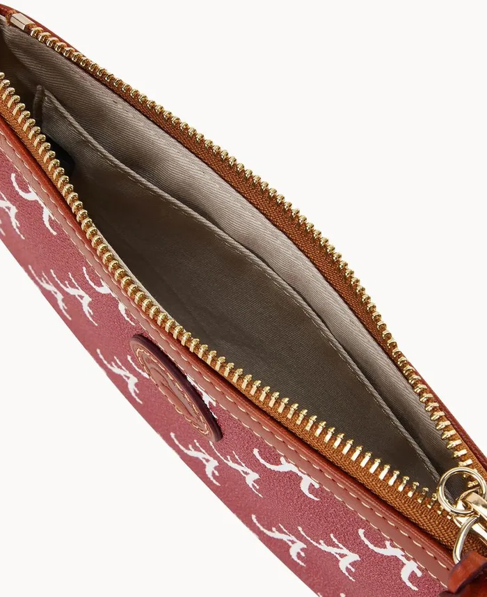 ManWoman Collegiate University Of Alabama Large Slim Wristlet Alabama Dooney and Bourke Wallets ManWoman Collegiate University Of Alabama Large Slim Wristlet Alabama Dooney and Bourke Wallets