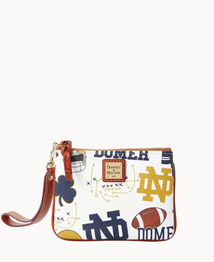 ManWoman Collegiate University Of Notre Dame Stadium Wristlet Notre Dame Dooney and Bourke Wallets