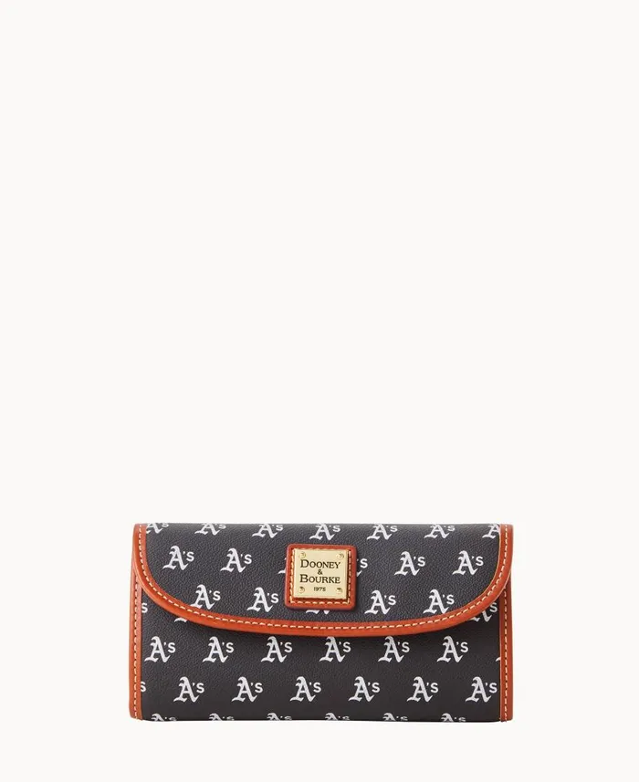 ManWoman MLB Athletics Continental Clutch Athletics Dooney and Bourke Wallets