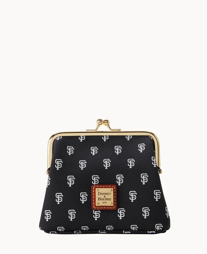 ManWoman MLB Giants Large Framed Purse Giants Dooney and Bourke Wallets