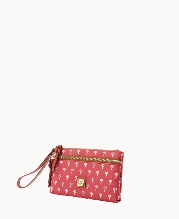 ManWoman MLB Phillies Double Zip Wristlet Phillies Dooney and Bourke Wallets ManWoman MLB Phillies Double Zip Wristlet Phillies Dooney and Bourke Wallets