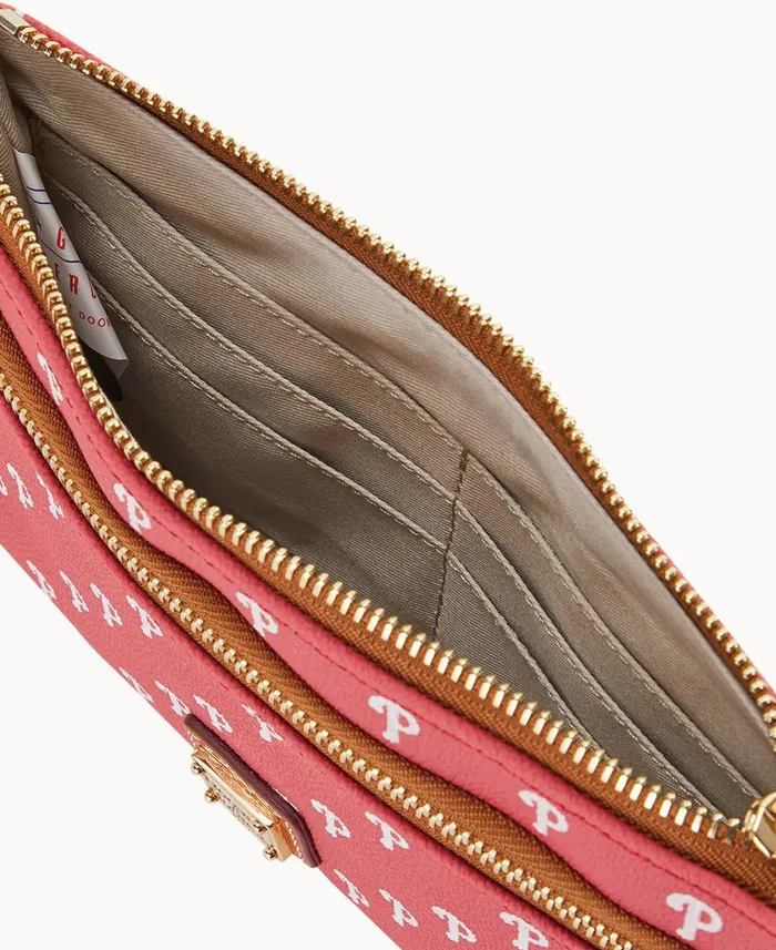 ManWoman MLB Phillies Double Zip Wristlet Phillies Dooney and Bourke Wallets ManWoman MLB Phillies Double Zip Wristlet Phillies Dooney and Bourke Wallets
