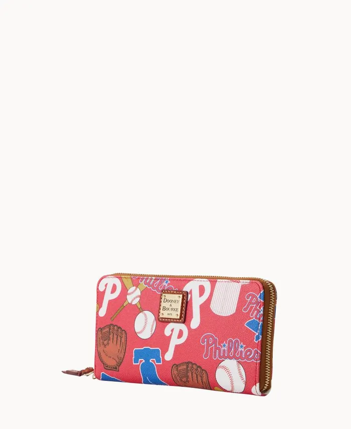 ManWoman MLB Phillies Large Zip Around Wristlet Phillies Dooney and Bourke Wallets ManWoman MLB Phillies Large Zip Around Wristlet Phillies Dooney and Bourke Wallets