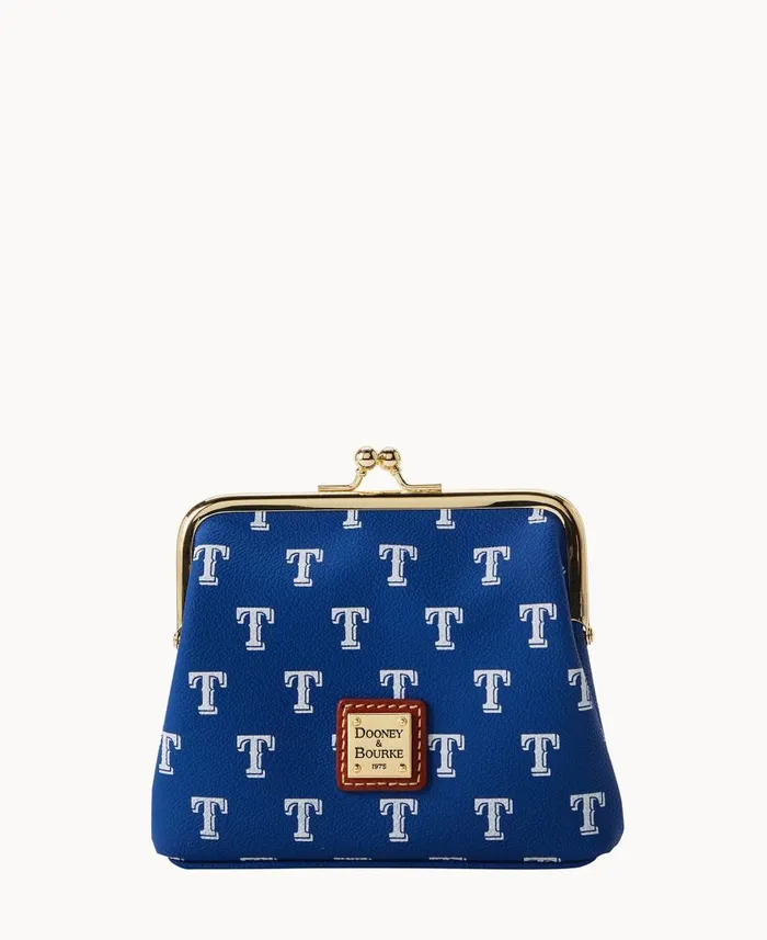 ManWoman MLB Rangers Large Framed Purse Rangers Dooney and Bourke Wallets