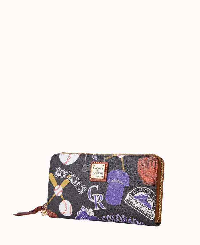 ManWoman MLB Rockies Large Zip Around Wristlet Rockies Dooney and Bourke Wallets ManWoman MLB Rockies Large Zip Around Wristlet Rockies Dooney and Bourke Wallets