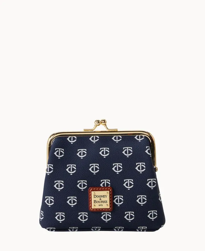 ManWoman MLB Twins Large Framed Purse Twins Dooney and Bourke Wallets