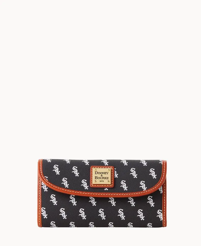 ManWoman MLB White Sox Continental Clutch White Sox Dooney and Bourke Wallets