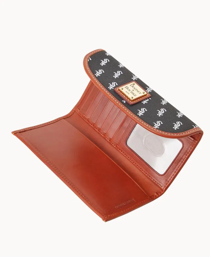 ManWoman MLB White Sox Continental Clutch White Sox Dooney and Bourke Wallets ManWoman MLB White Sox Continental Clutch White Sox Dooney and Bourke Wallets